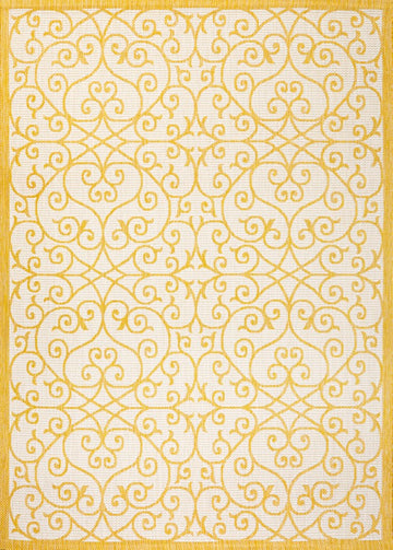 Madrid Vintage Filigree Textured Weave Indoor/outdoor Area Rug